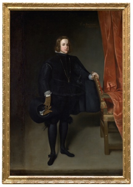 Médaille Prince Balthasar Carlos Par Velazquez 1634 - Musée Du Prado - Or Plaqué