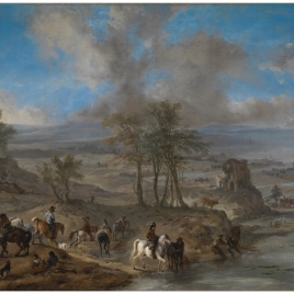 Hunting Party and Fishermen