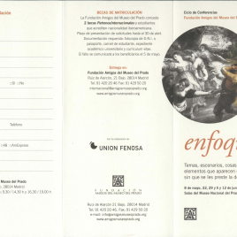 Enfoques : temas, escenarios, cosas y otros elementos que aparecen en los cuadros sin que se les preste la debida atención : ciclo de conferencias / Amigos del Museo del Prado.