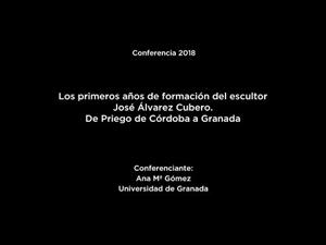Los primeros años de formación del escultor José Álvarez Cubero. De Priego de Córdoba a Granada