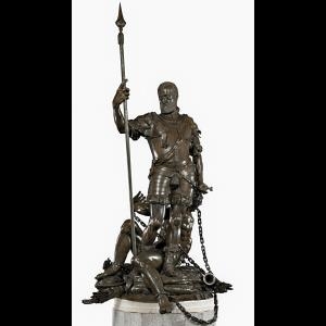 La presentación de la escultura sin la armadura durante el montaje de "Reencuentro", comentada