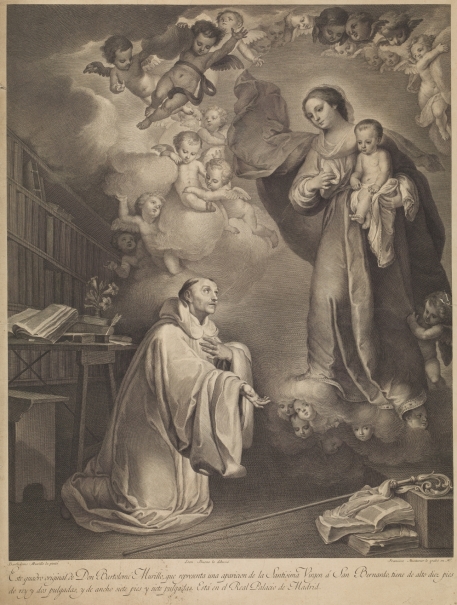 Imagen de la obra: "La Aparición de la Virgen a san Bernardo"