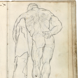 Hércules Farnese (vista dorsal izquierda)