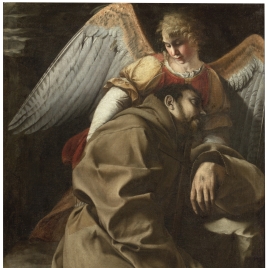 Saint Francis supported by an Angel