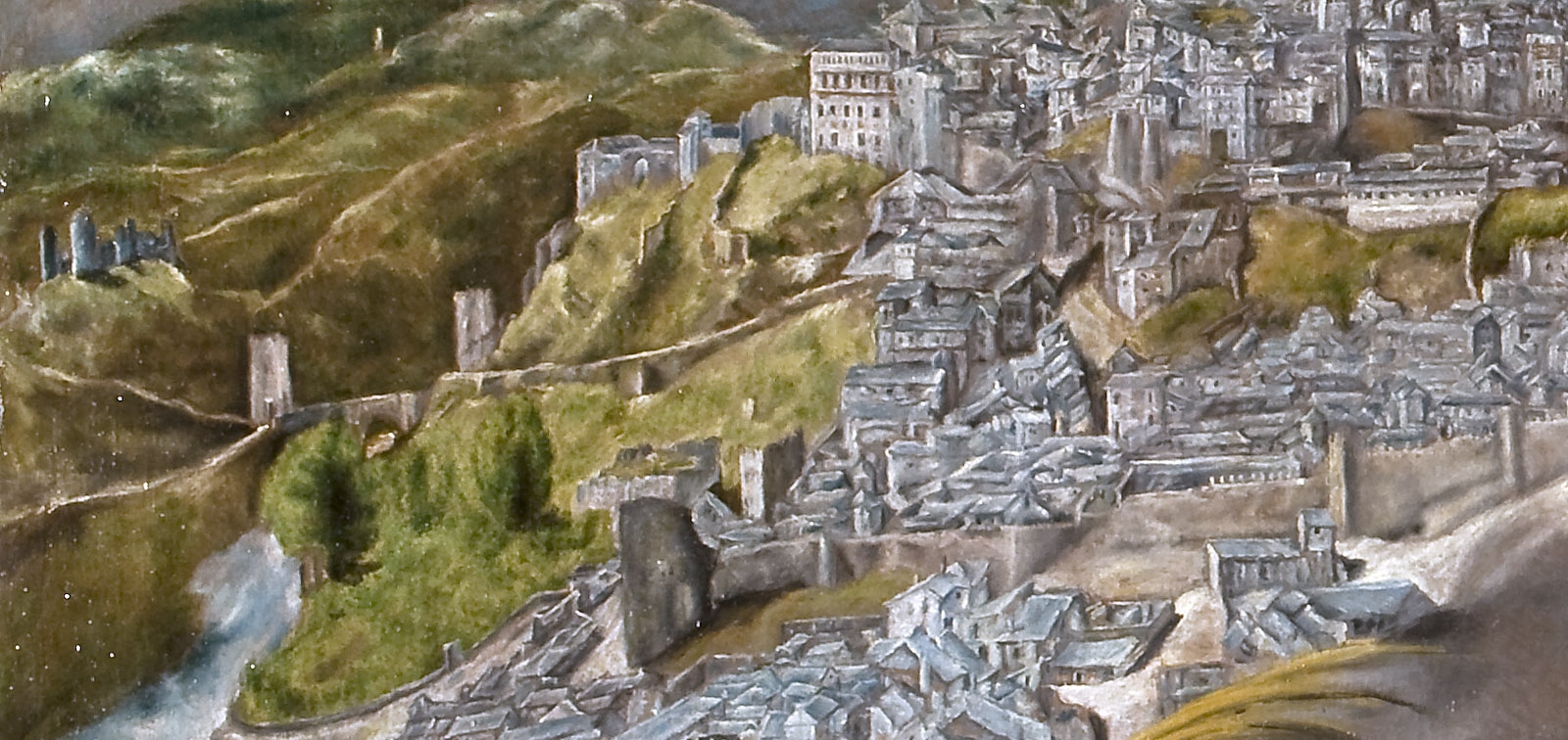 Instalación temporal: Vista y plano de Toledo de El Greco