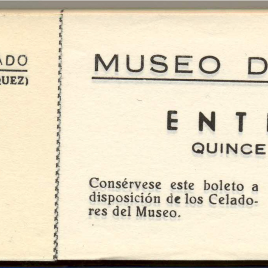 Taco de billetes de entrada al Museo del Prado [anterior a 1970]