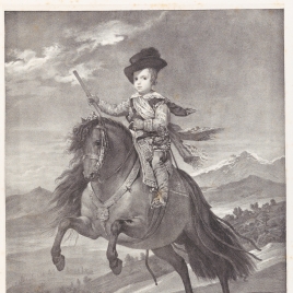 El príncipe Baltasar Carlos, a caballo