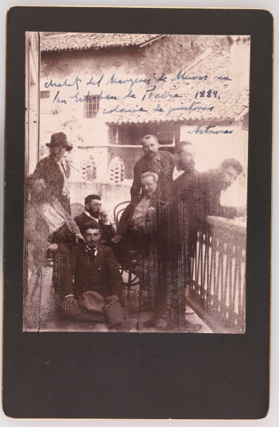 Image of the artwork: "Cecilio Pla and Fellow Artists in San Esteban de Pravia (Asturias)"