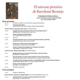 El universo pictórico de Bartolomé Bermejo [Recurso electrónico]: Congreso internacional, Centro de Estudios del Museo Nacional del Prado, 26 y 27 de noviembre de 2018 / Museo Nacional del Prado.