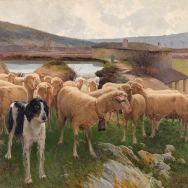 En la presa o Un rebaño de ovejas
