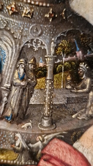 La pincelada del Bosco en el "Tríptico de La Adoración de los Magos" (hacia 1494)