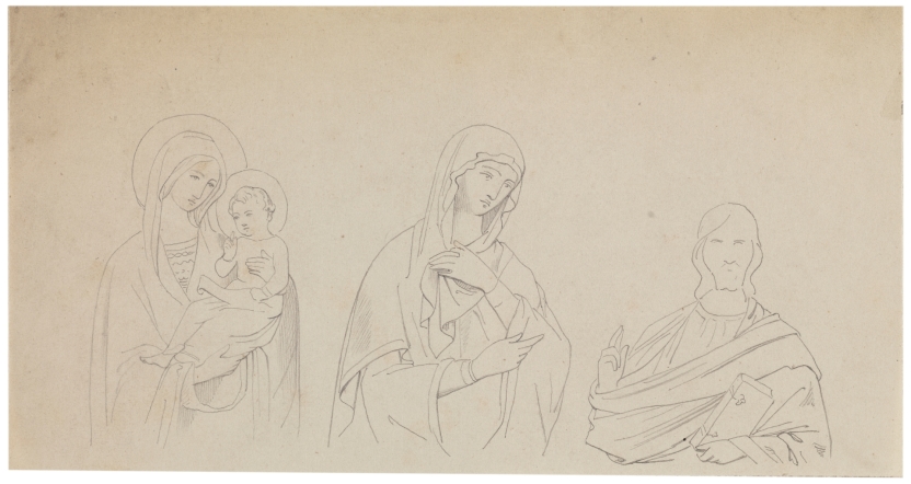 Imagen de la obra: "Virgen con el Niño, Virgen María, y Dios Padre"