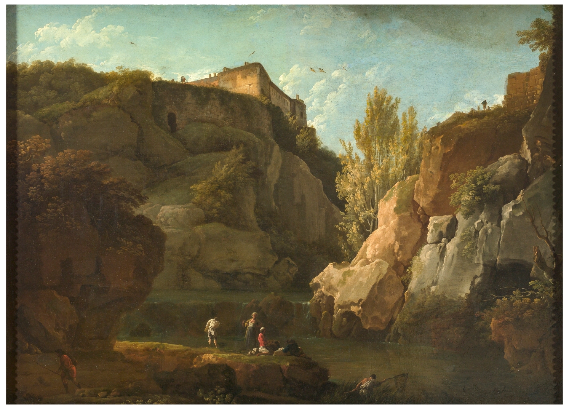 rocky landscape painting