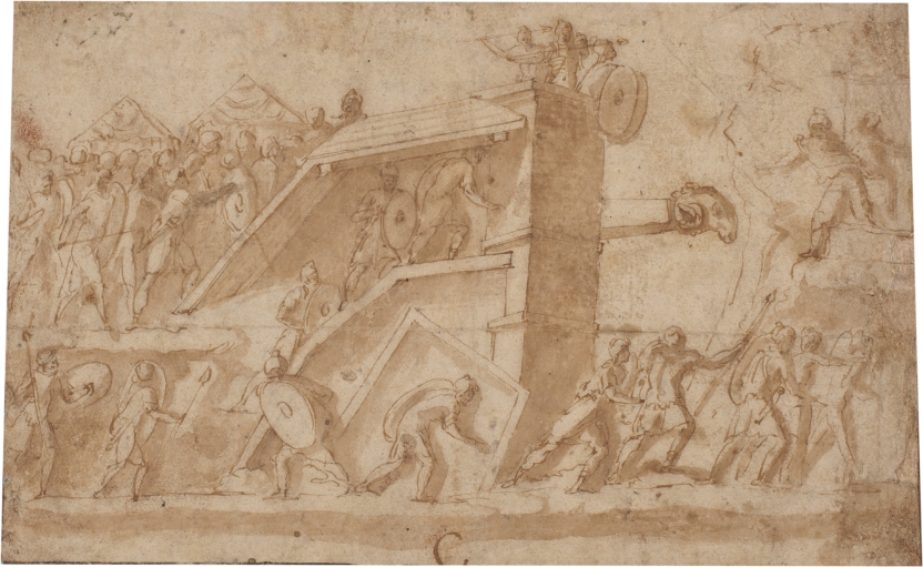 Image of the artwork: "Soldiers Storming a Fortress"
