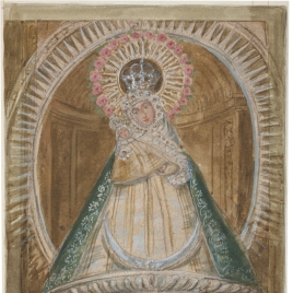 La Virgen de la Esperanza en su altar