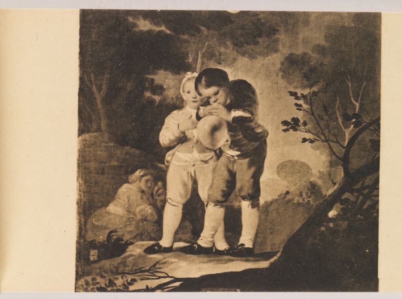 Imagen de la obra: "Niños inflando una vejiga"