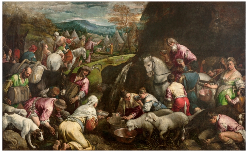 Image of the artwork: "The Israelites drinking the miraculous Water"