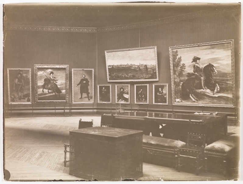 Imagen de la obra: "Museo del Prado, vista de la sala de Velázquez"