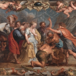 Briseis returned to Achilles by Nestor