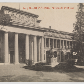 Museo del Prado, vista de la fachada oeste o de Velázquez