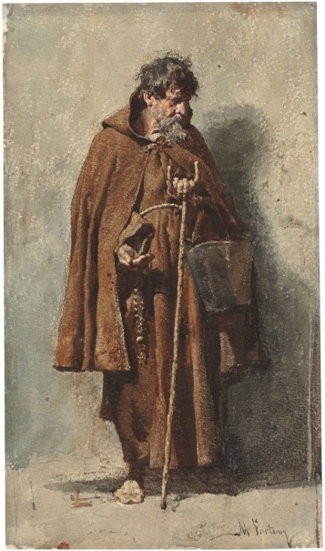 Friar begging