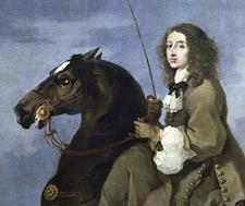 Cristina de Suecia a caballo