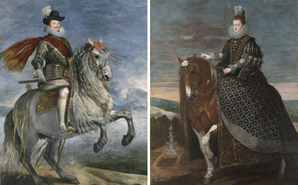 Restauración de los retratos ecuestres de Felipe III y Margarita de Austria, de Velázquez