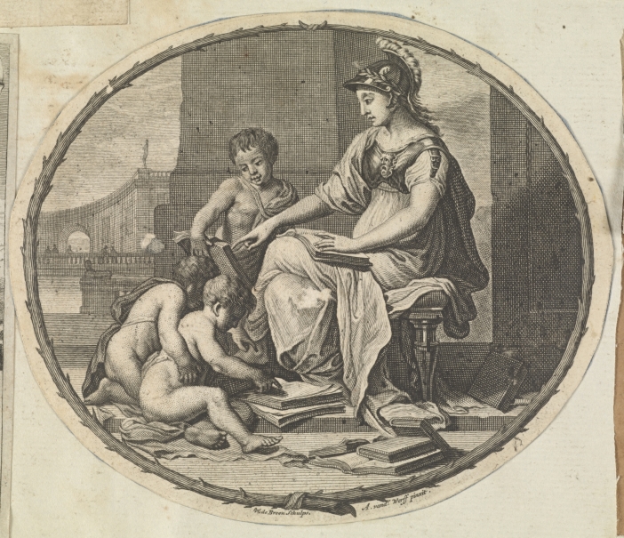 Imagen de la obra: "Minerva enseñando a leer"