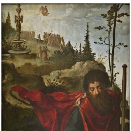 Saint James the Greater with Donors in Prayer / Saint Sebastian