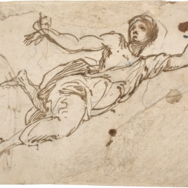 Figura femenina volando