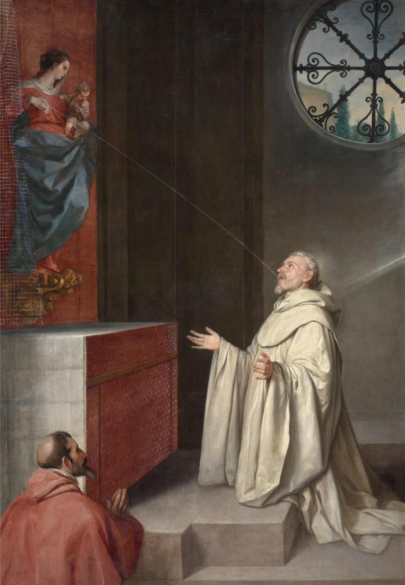 San Bernardo y la Virgen [Alonso Cano]