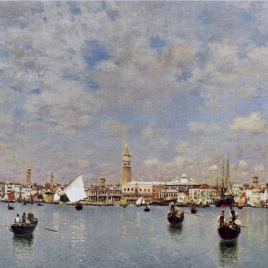 Invitación para la inauguración de la exposición "El paisajista Martín Rico (1833-1908)"