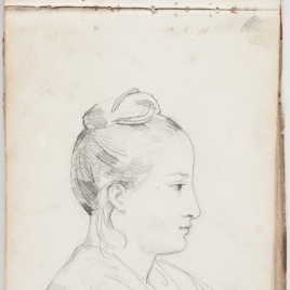 Retrato femenino de perfil