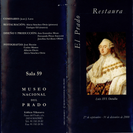 El Prado : restaura. Luis XVI, detalle / Museo Nacional del Prado.