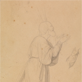 Estudio para Moisés (Regina Patriarcharum. Capilla de las Letanías de la Iglesia de Notre Dame de Lorette, París)