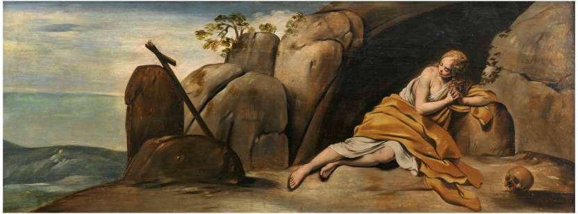 Magdalena penitente en la gruta de Sainte-Baume
