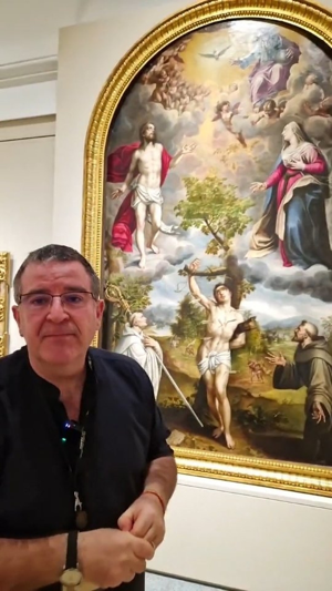 Una obra, un artista: “Alegoría mística con san Sebastián, san Bernardo y san Francisco”, de Sánchez Coello
