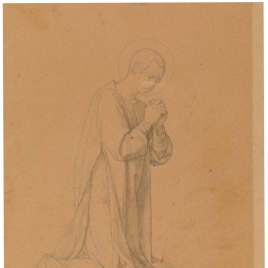 Estudio para San Lorenzo (Regina Martirum. Capilla de las Letanías de la Iglesia de Notre Dame de Lorette, París)