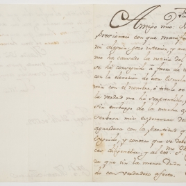Carta de Juan Martín de Goycoechea a Martín Zapater, Zaragoza 21 abril 1792