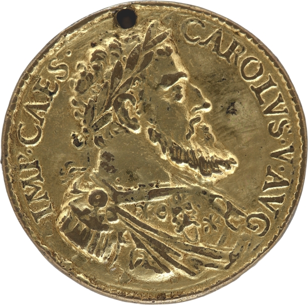 Imagen de la obra: "El emperador Carlos V / Personificación del río Tíber (Tyberis)"