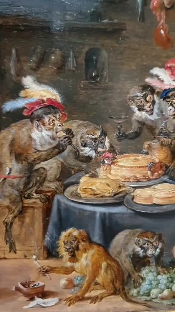 ¿Qué os parece la serie de monos de David Teniers?