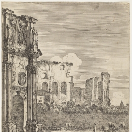 Vista del Arco de Constantino y del Anfiteatro Flavio