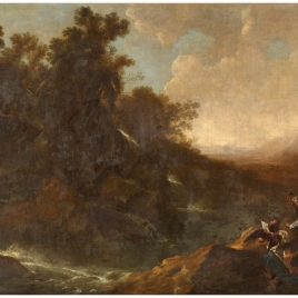 Paisaje con santa Rosalía de Palermo