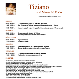 Tiziano [Recurso electrónico] : en el Museo del Prado : curso monográfico / Museo Nacional del Prado.