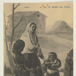 Mujer con dos muchachos en la fuente (''Los pobres en la fuente'')