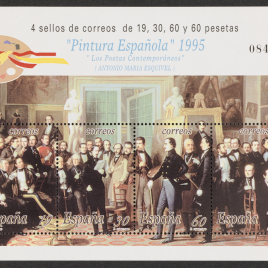 Serie de sellos Pintura Española. Antonio María Esquivel