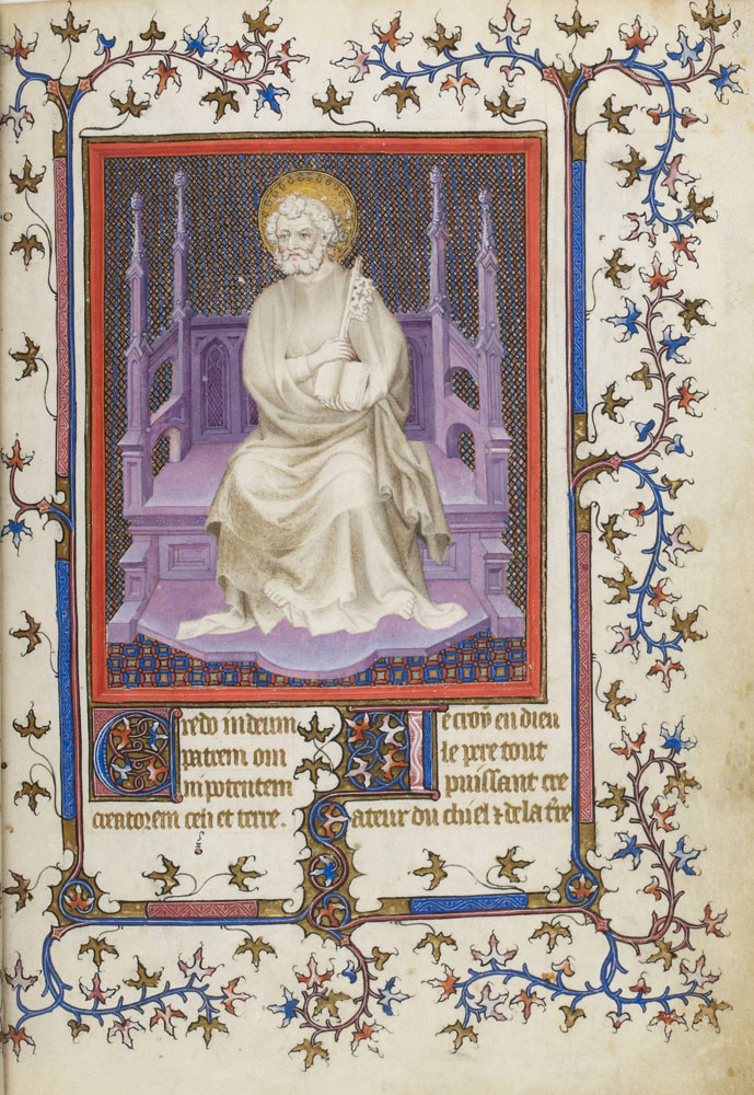Fig.3: El Salterio del Duque de Berry fue iluminado por André Beauneveu artista reconocido por sus trabajos de escultura.