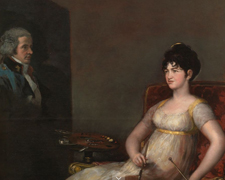 La XII marquesa de Villafranca pintando a su marido