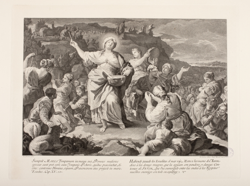 Imagen de la obra: "Paso del Mar Rojo por los israelitas"