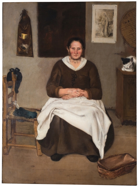 Imagen de la obra: "Anciana sentada"